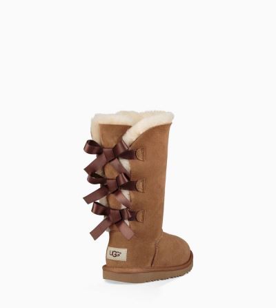 UGG Bailey Bow II Tall Big Kids Boots Chestnut/ Brown - AU 750US